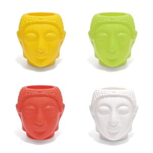 Buddha Shape Multicolour Plastic flower pots
